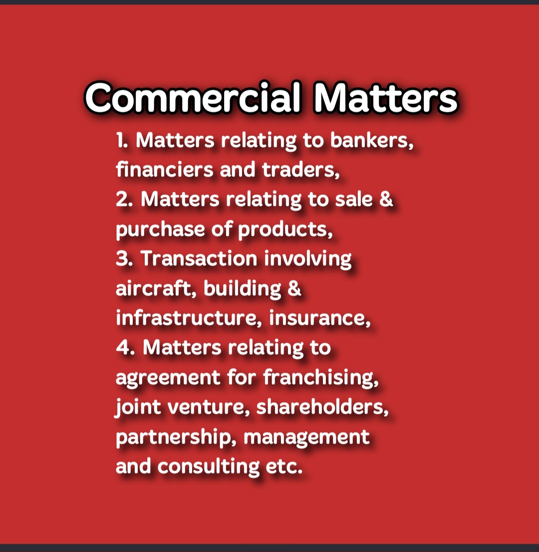 #commercial #matters #trading #arbitration #shares #jointventure